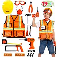 Los mejores  - JOYIN Juguetes de Herramientas con Ropa Cosplay Disfraz de Trabajador de construcción para niños de 3-6 años